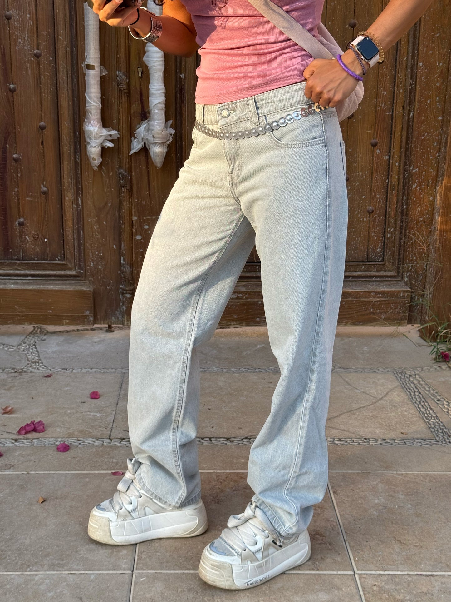 Light Grey Straight Jeans