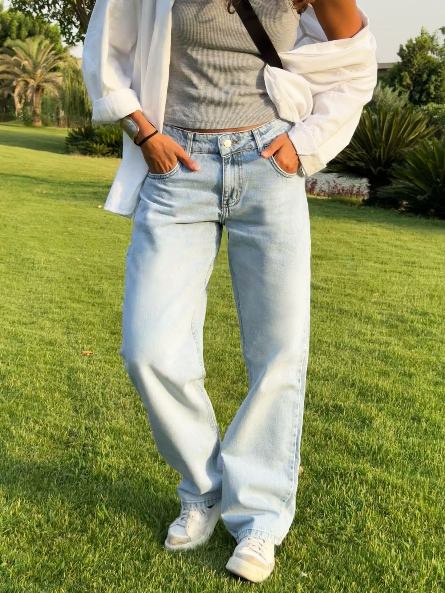 Light Blue Straight Jeans