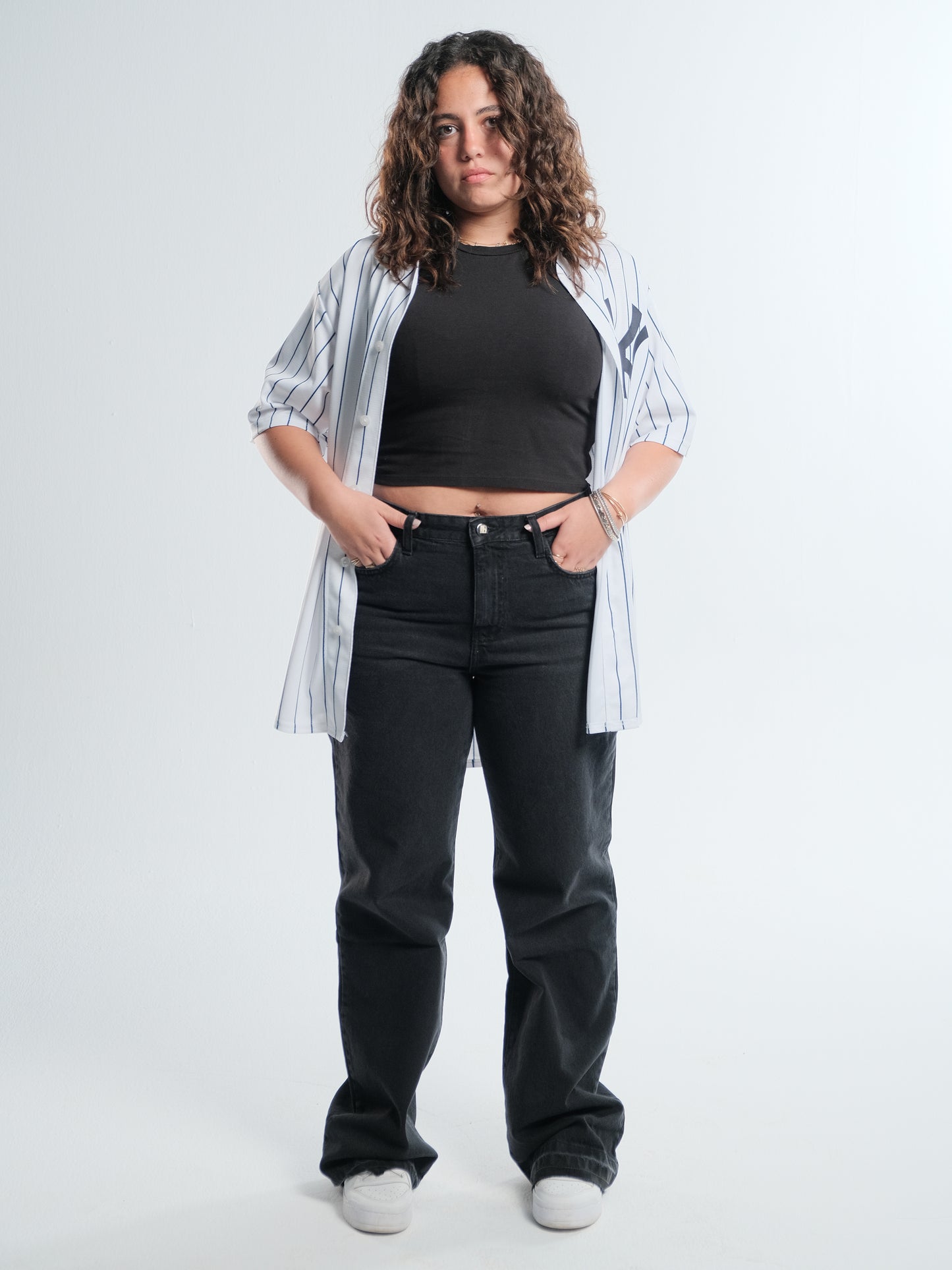 Black Mid Rise Straight