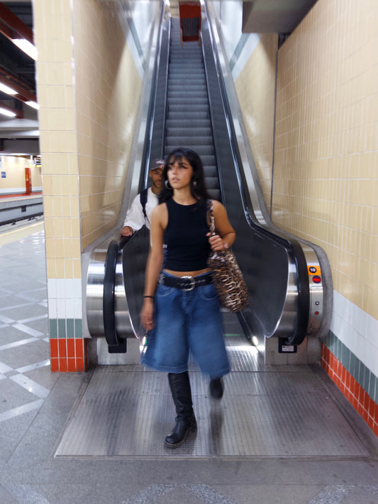 Mid Blue Denim Jorts