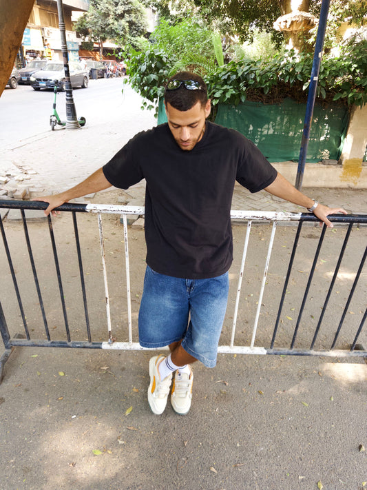 Mid Blue Denim Jorts