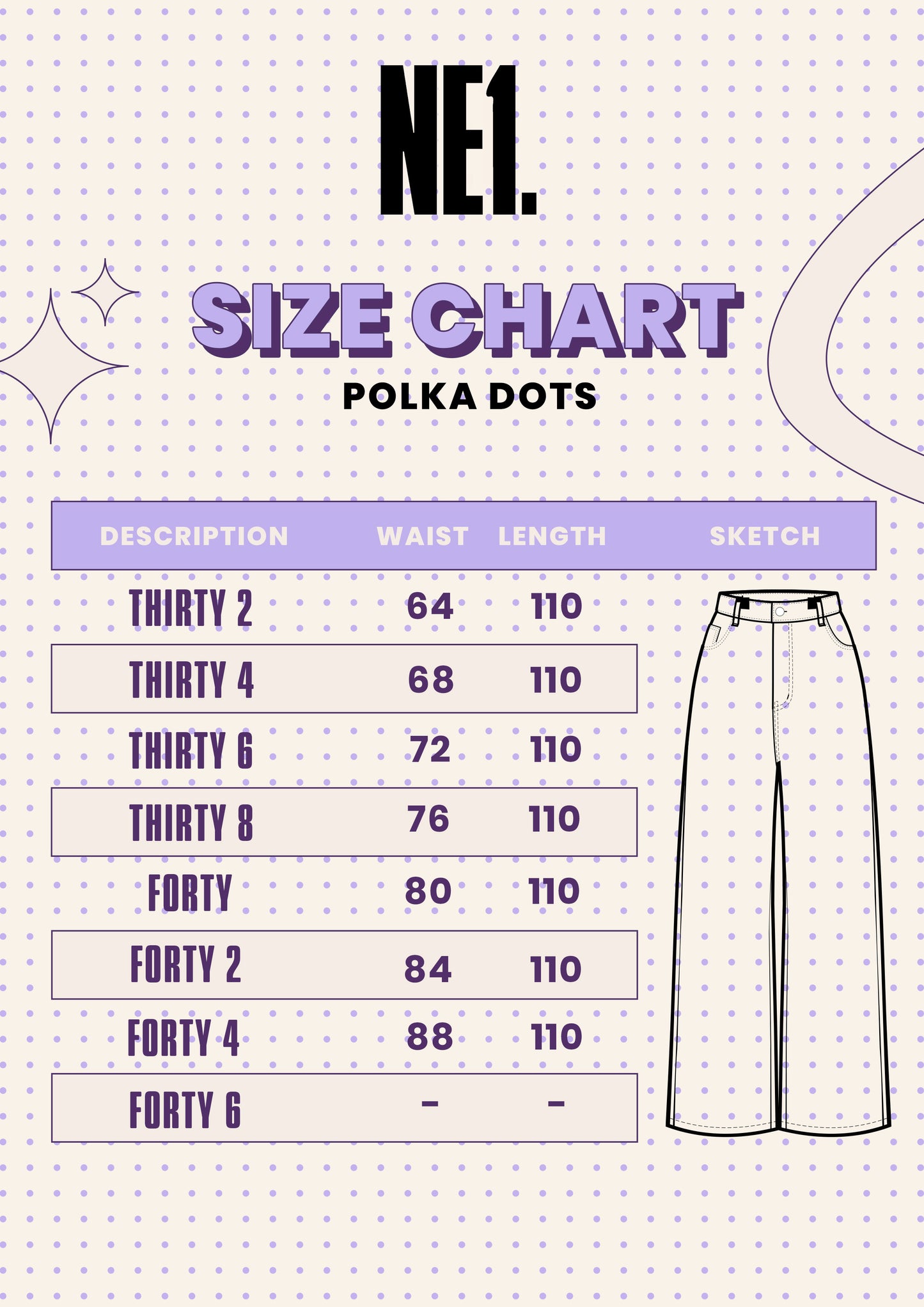 Charcoal Black Polka Dots Jeans