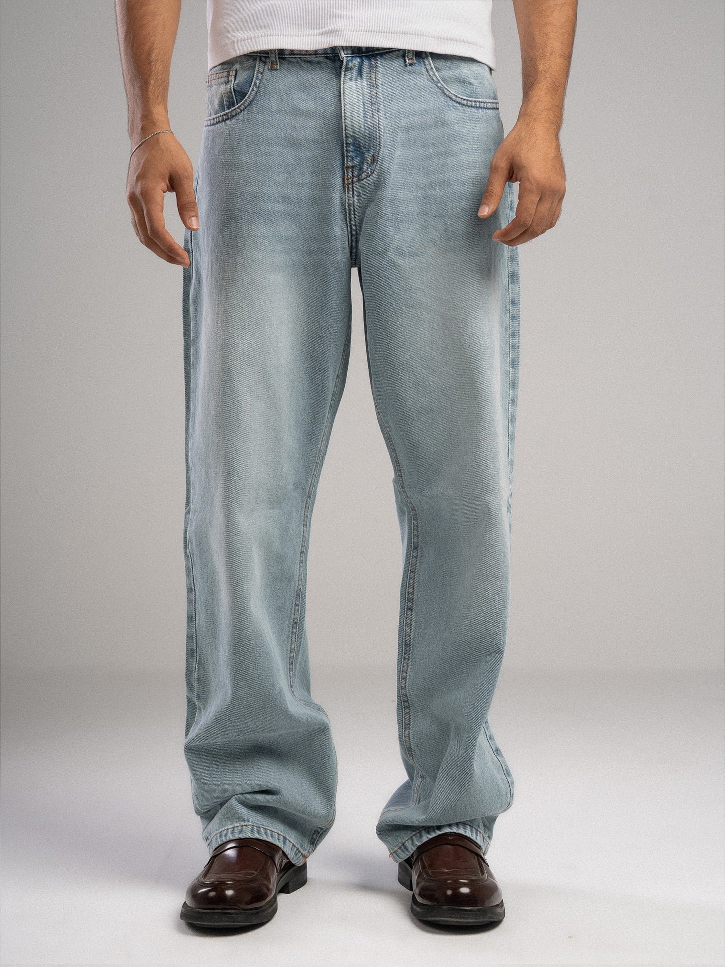 Light Blue Straight Jeans