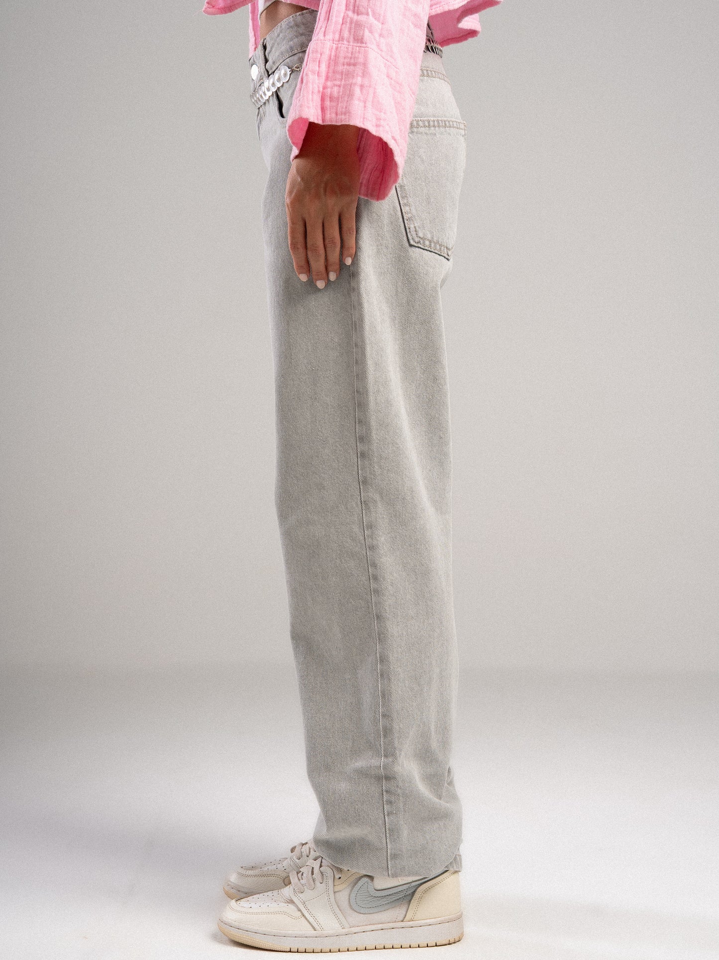 Light Grey Straight Jeans