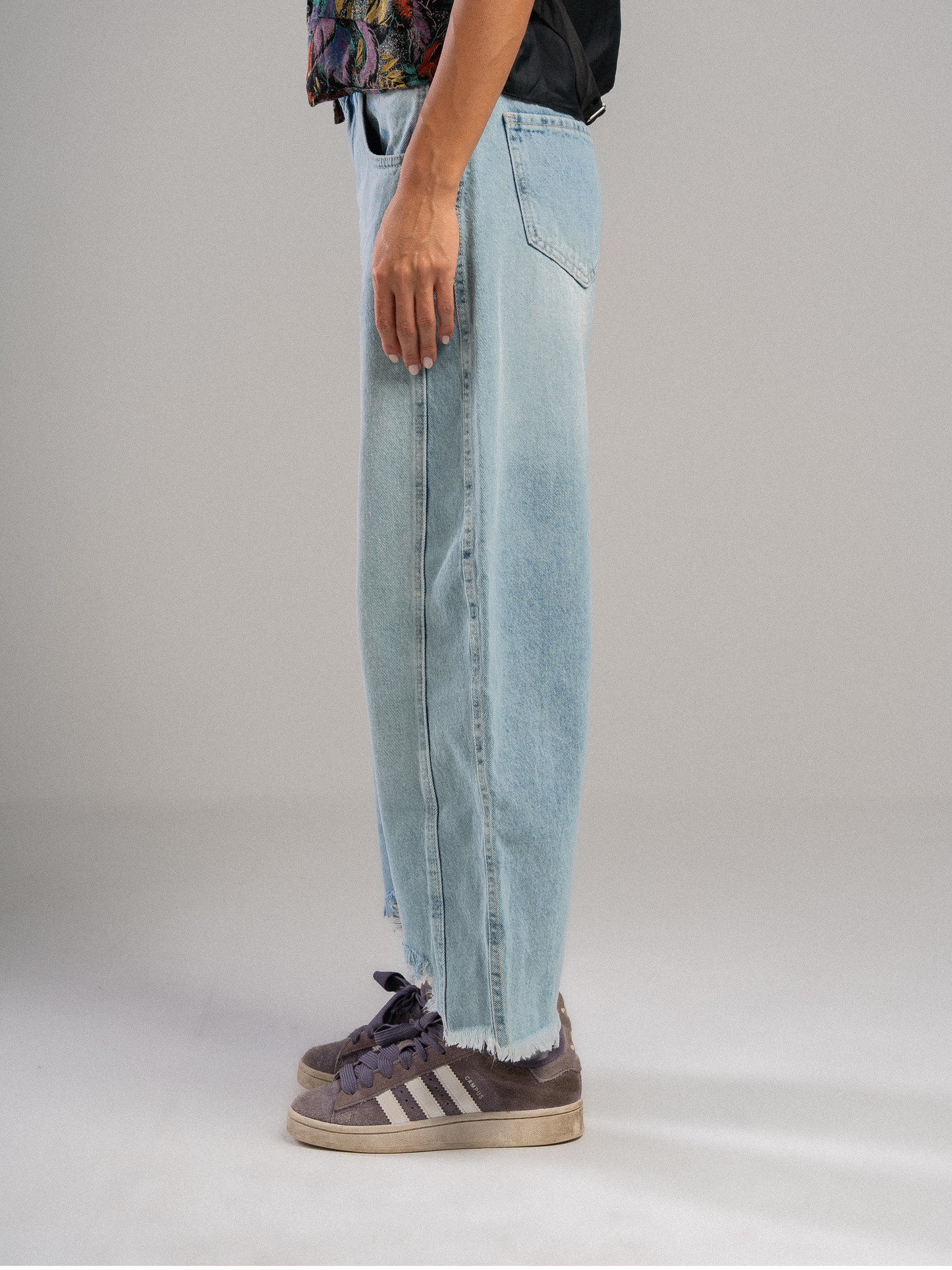 Light Blue Barrel Jeans