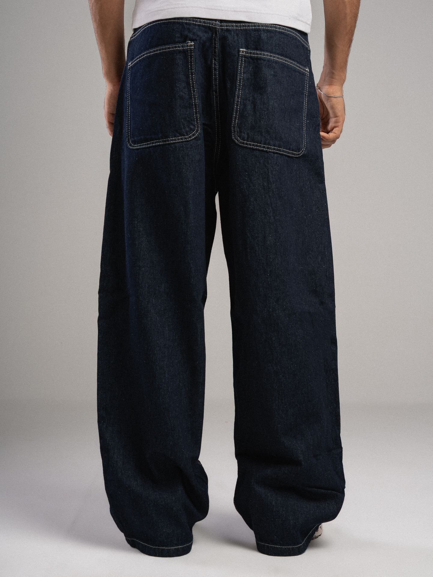 Raw baggy jeans