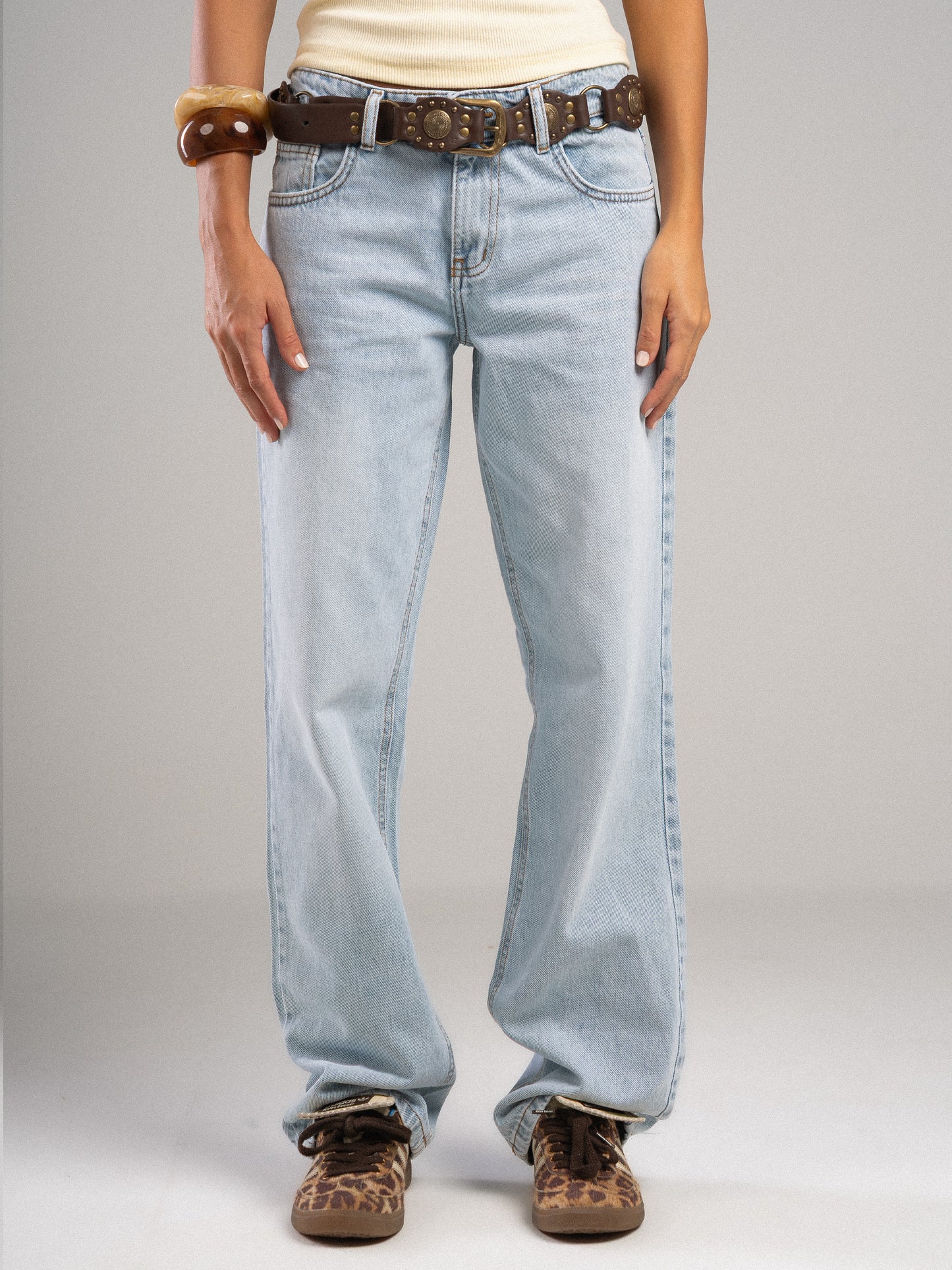 Light Blue Straight Jeans