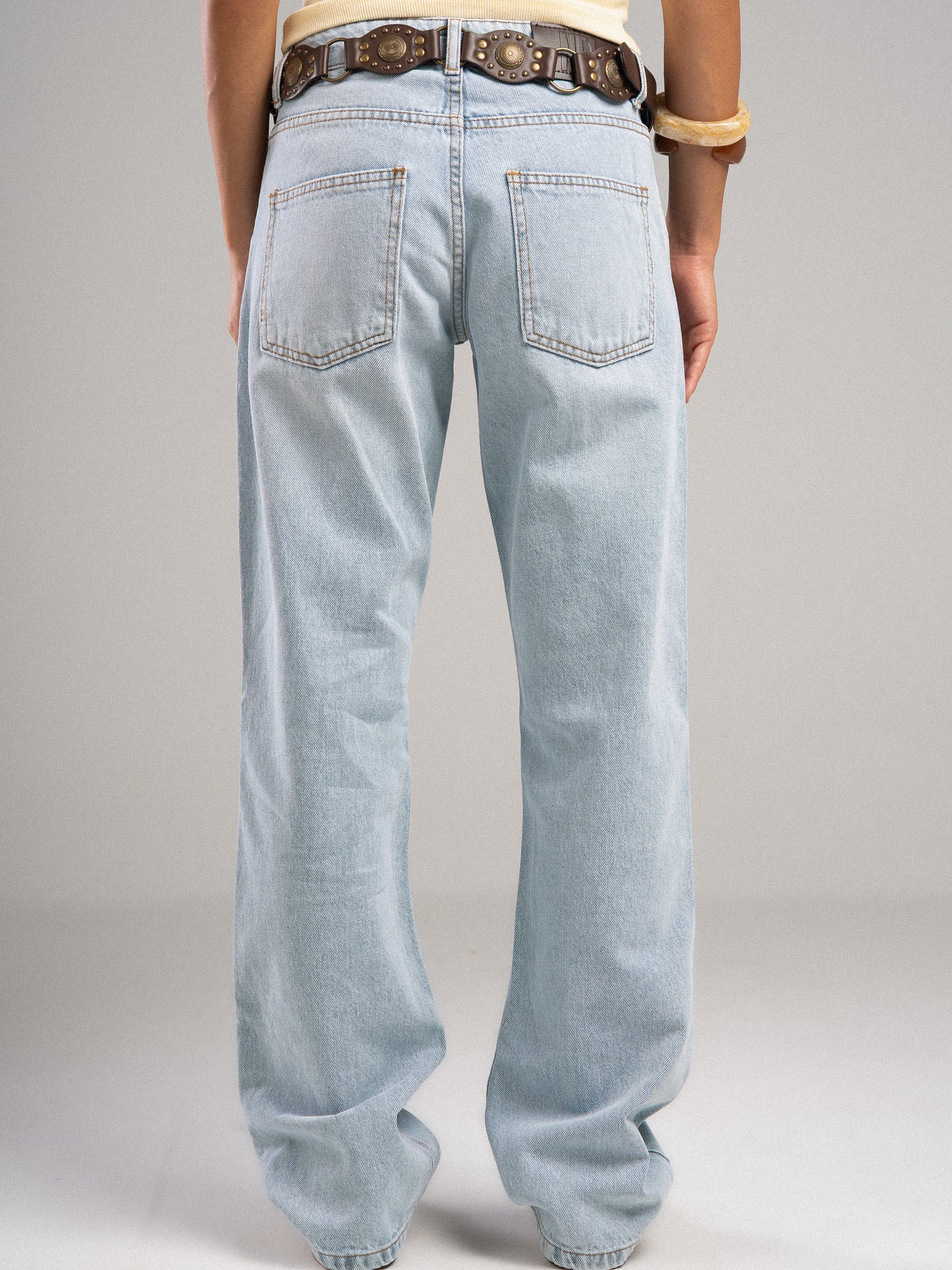 Light Blue Straight Jeans