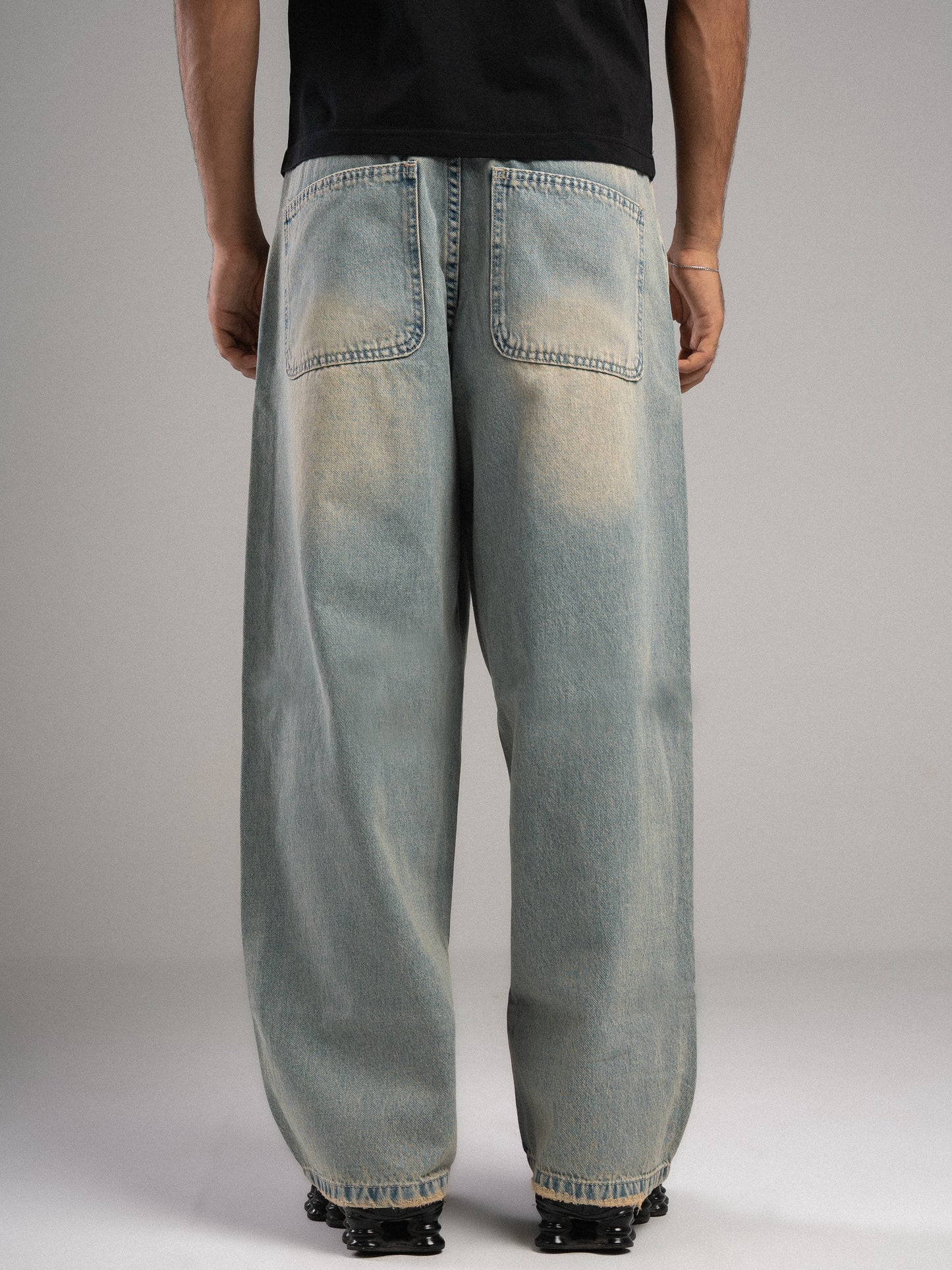 Tinted baggy jeans
