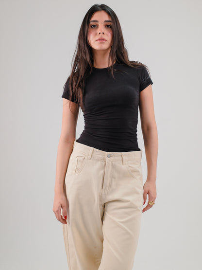 Off-White Barrel Jeans