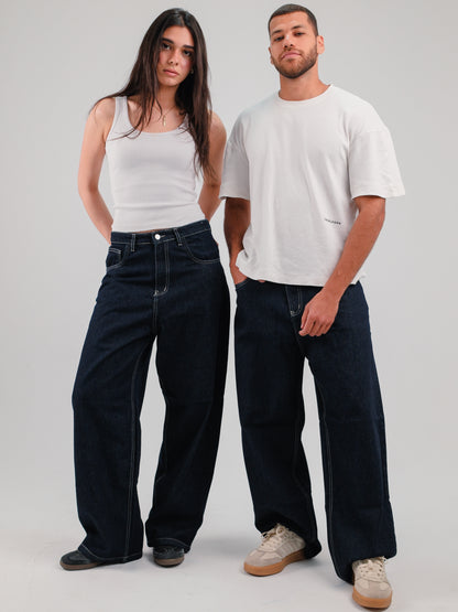 Raw baggy jeans