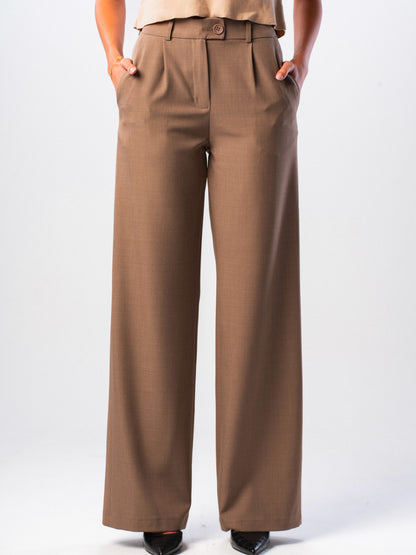 Mocha Wide-leg Trousers