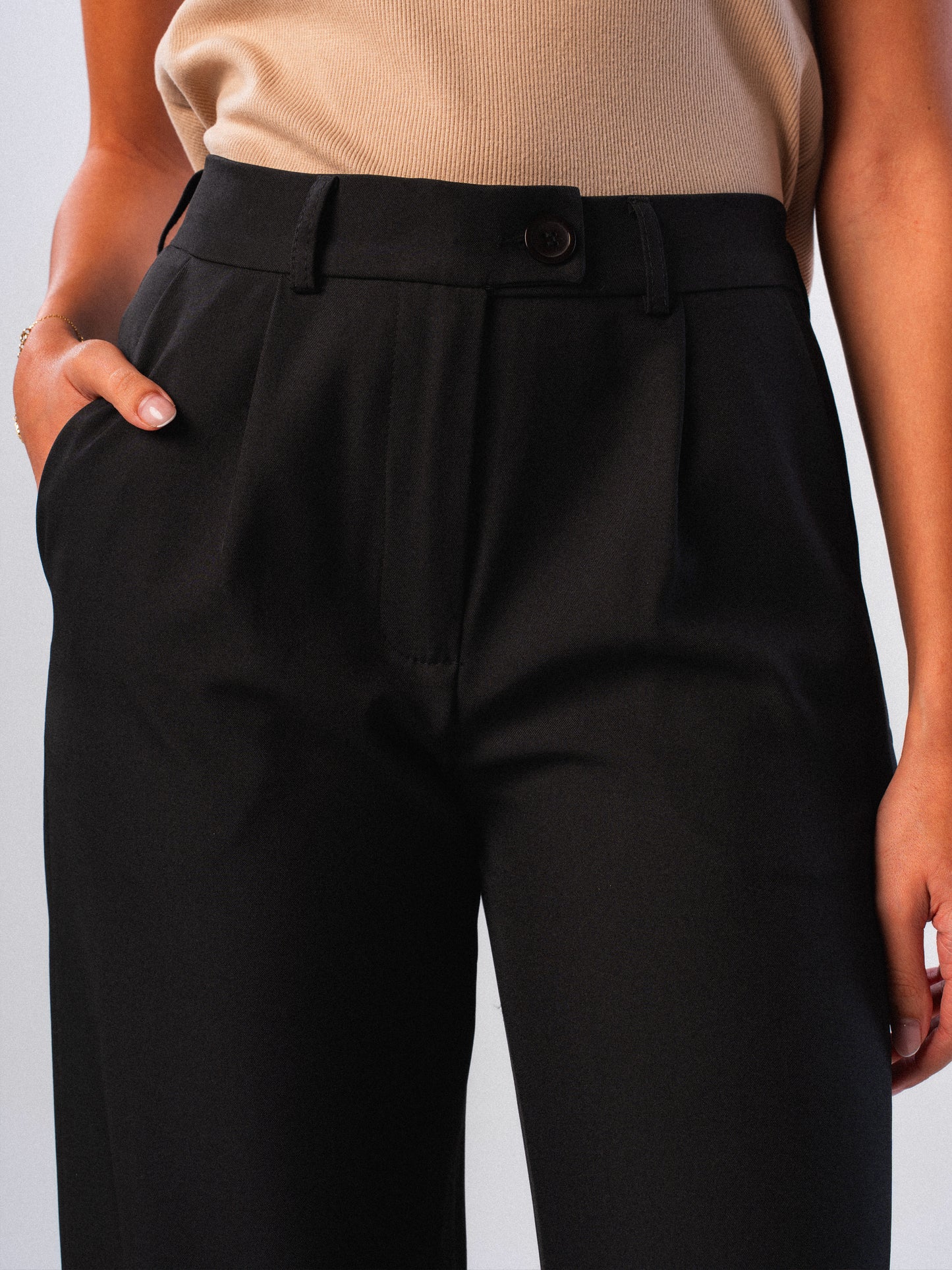 Black Wide-leg Trousers