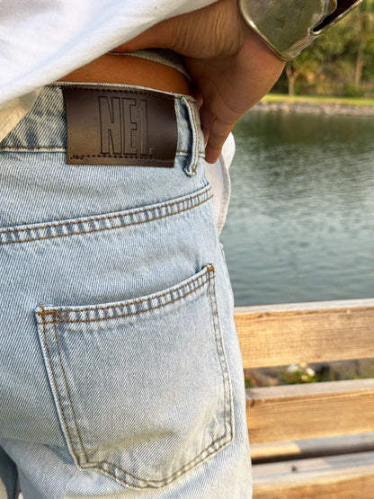 Light Blue Straight Jeans
