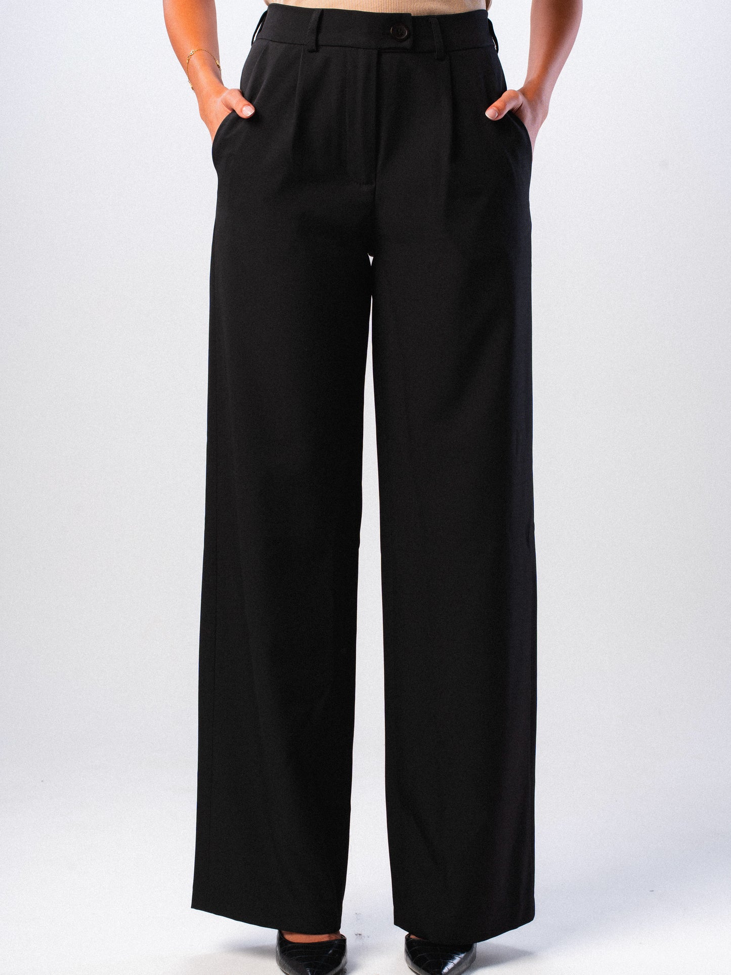 Black Wide-leg Trousers