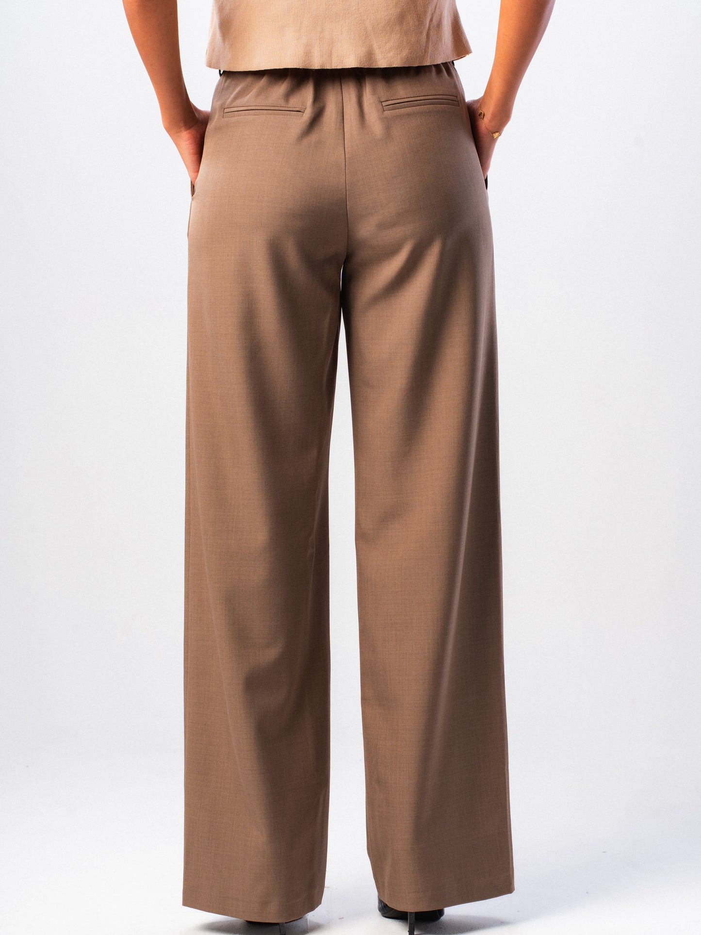 Mocha Wide-leg Trousers