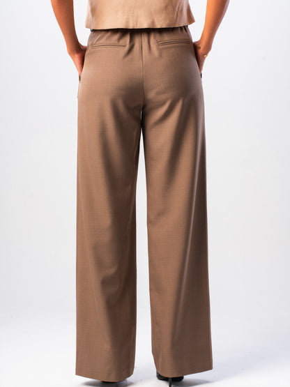 Mocha Wide-leg Trousers