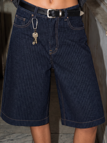 Raw Pinstripe Jorts