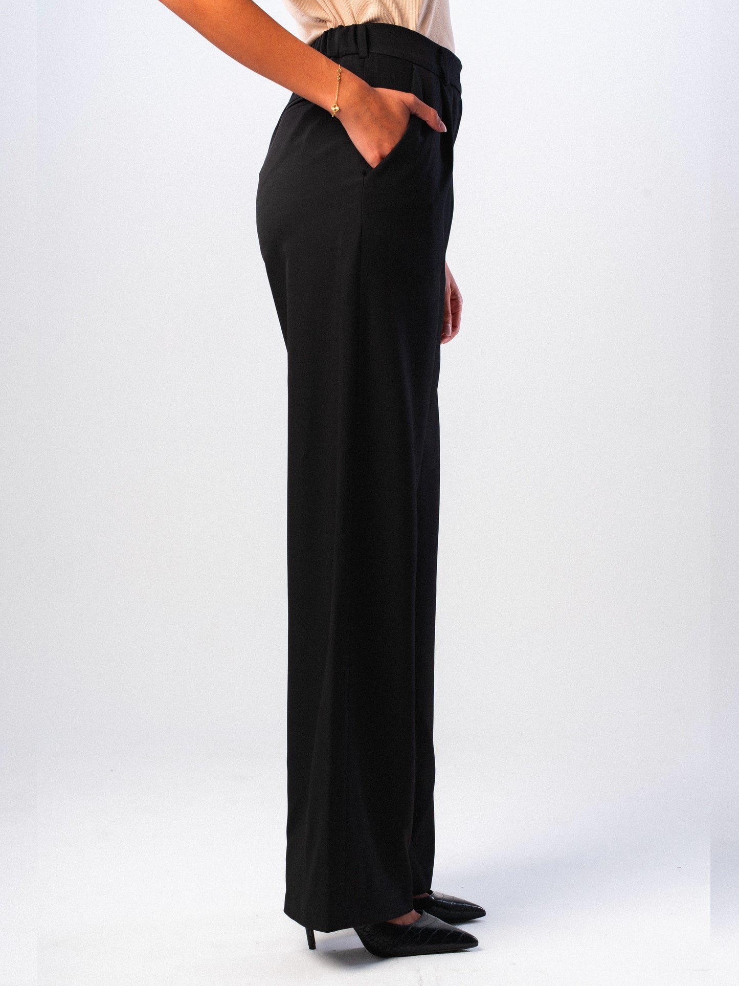 Black Wide-leg Trousers