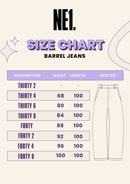 Light Blue Barrel Jeans
