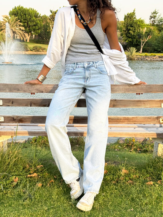 Light Blue Straight Jeans