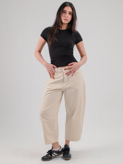 Off-White Barrel Jeans