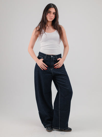 Raw baggy jeans