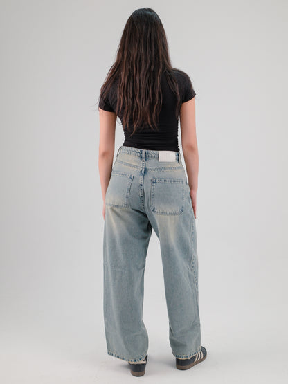 Tinted baggy jeans