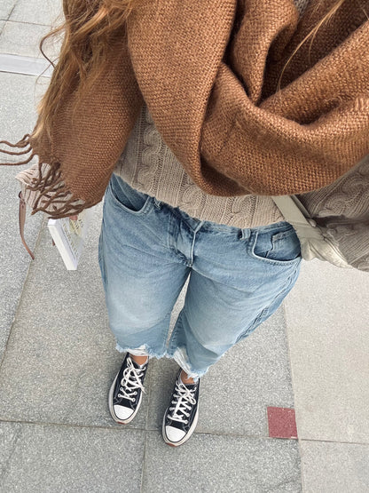 Light Blue Barrel Jeans