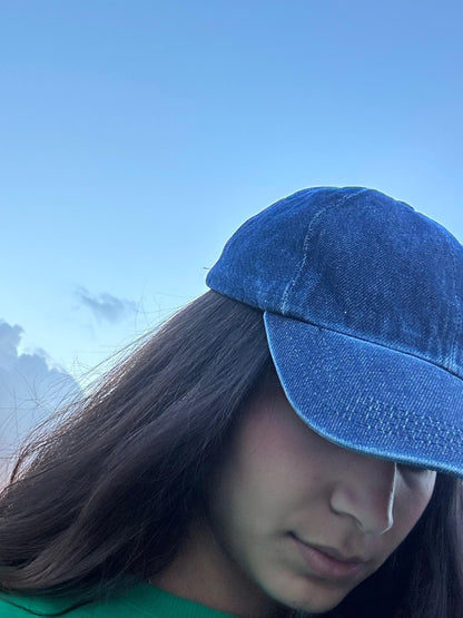 Dark Blue Denim Cap
