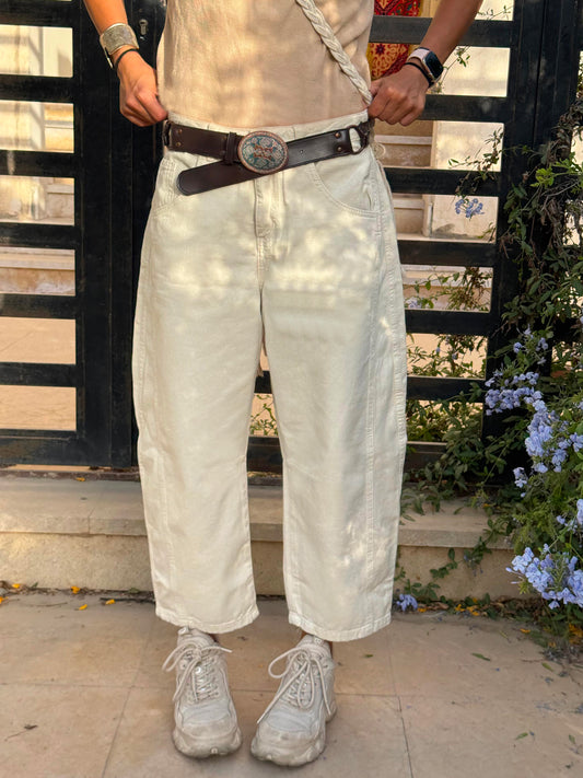Off-White Barrel Jeans