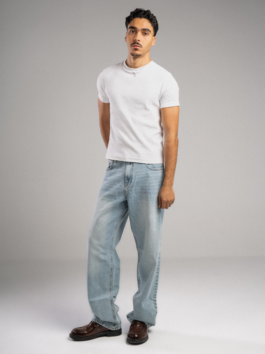 Light Blue Straight Jeans