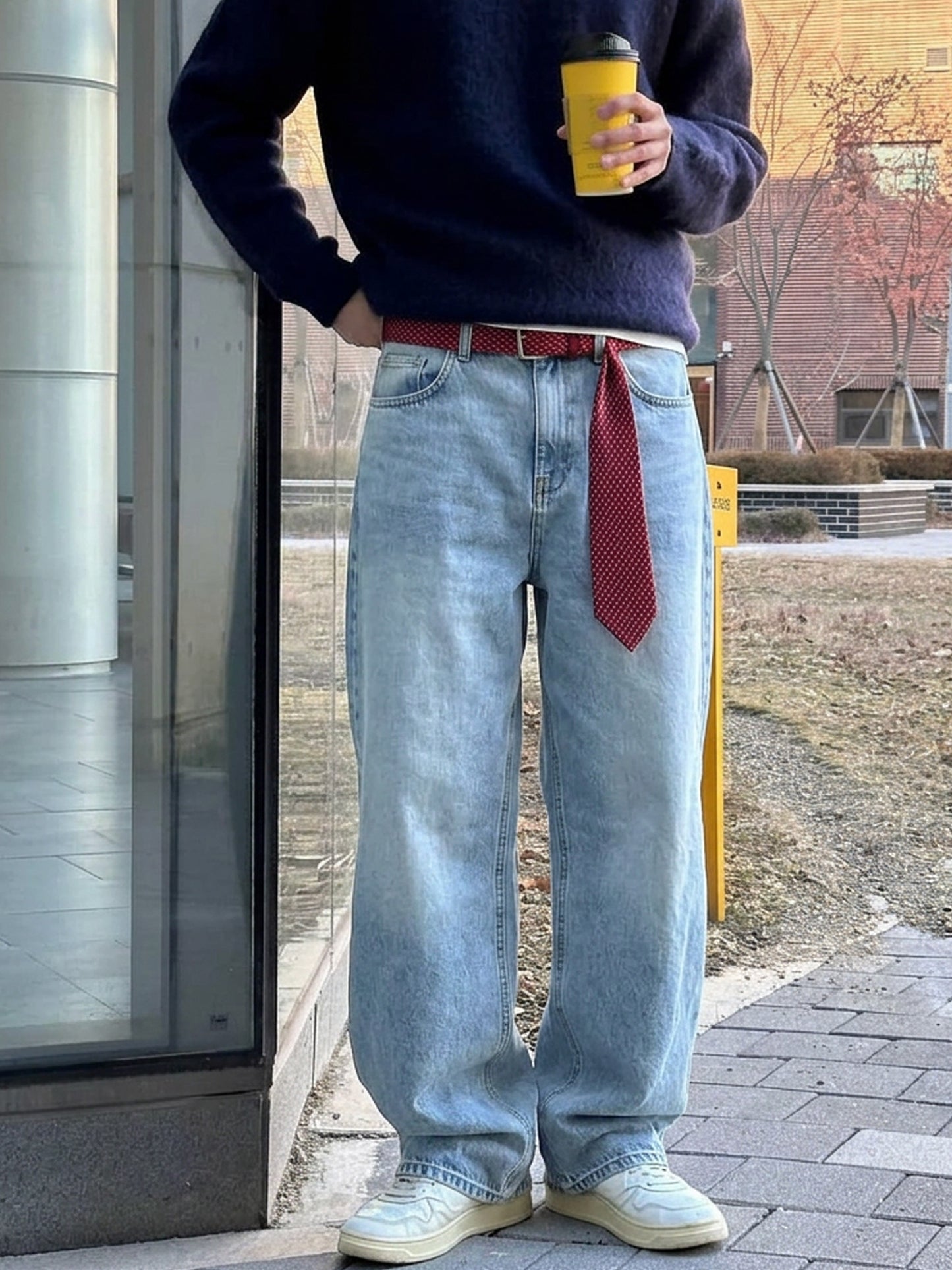 Light Blue Straight Jeans