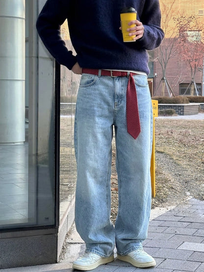 Light Blue Straight Jeans