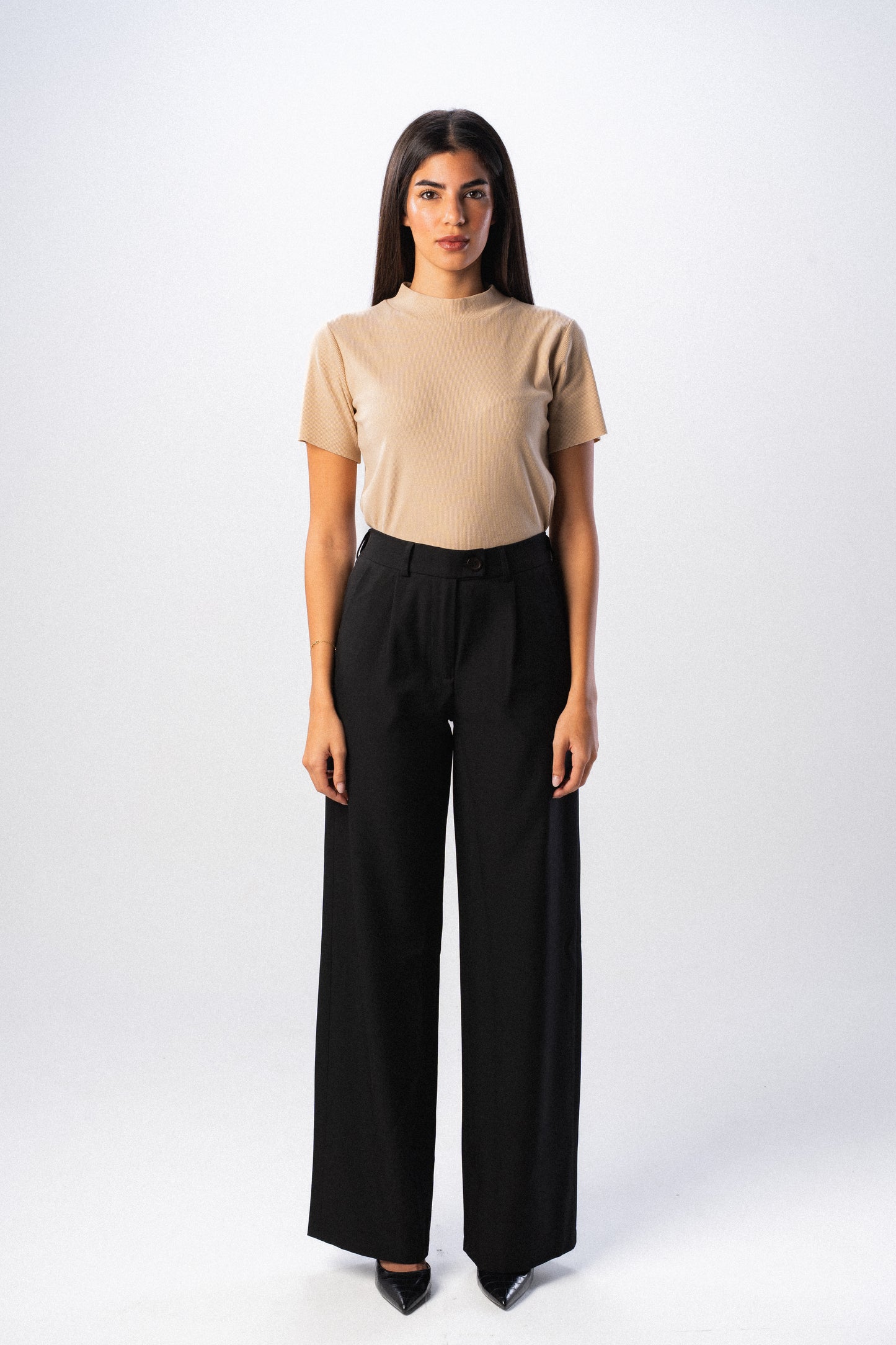 Black Wide-leg Trousers