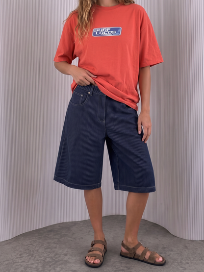 Raw Pinstripe Jorts