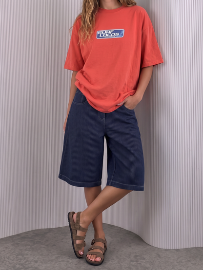 Raw Pinstripe Jorts