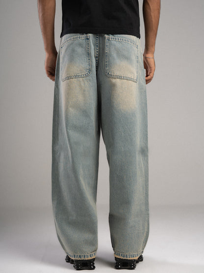 Tinted baggy jeans