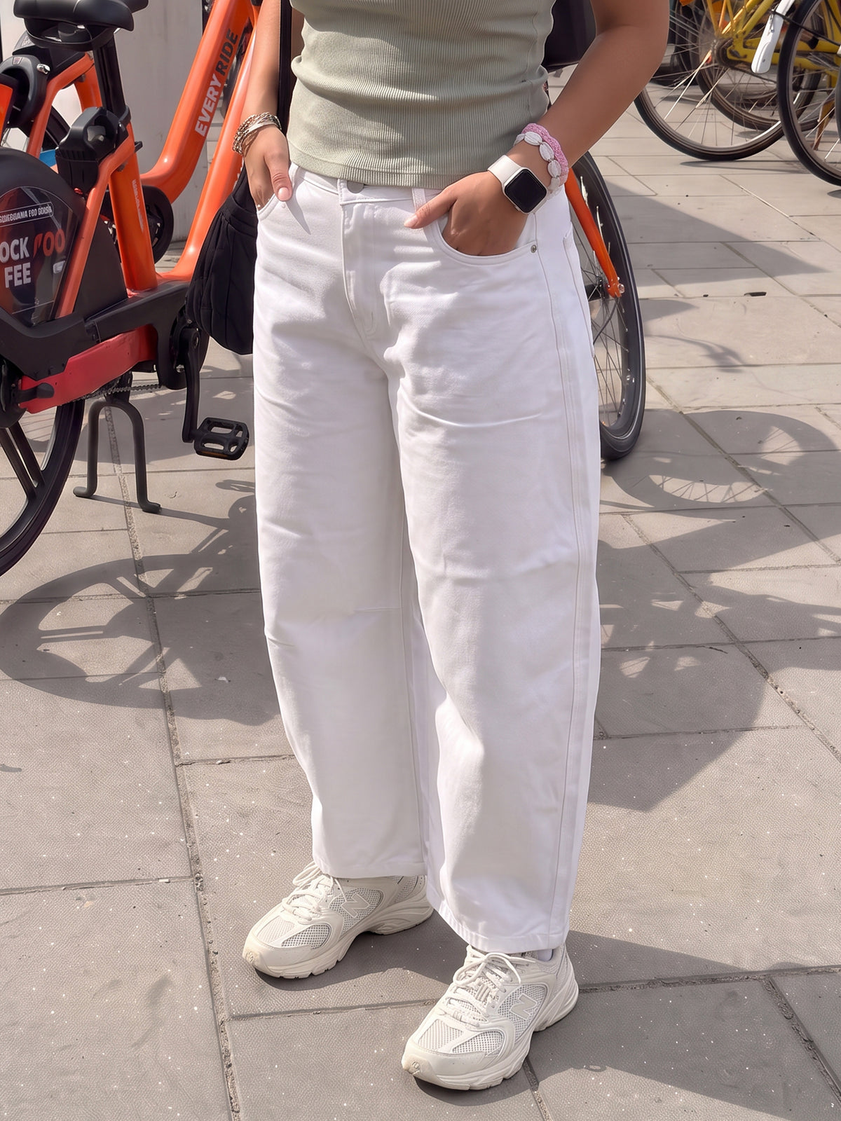 White Dove - Barrel Pants