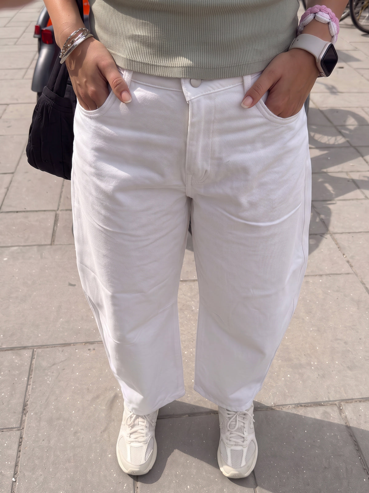 White Dove - Barrel Pants